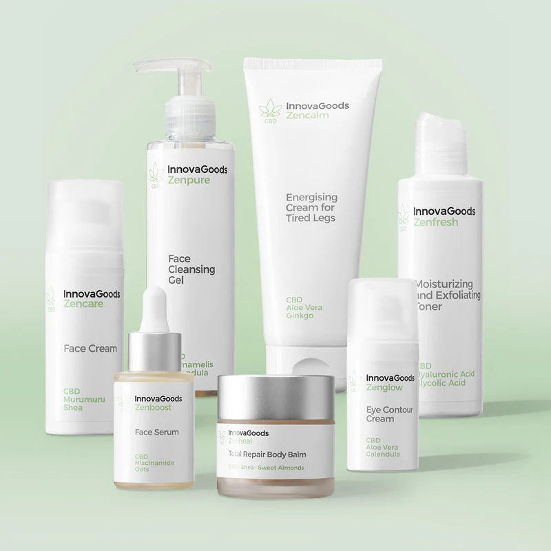 Kasvojen ja vartalon rutiinipaketti CBD InnovaGoods
