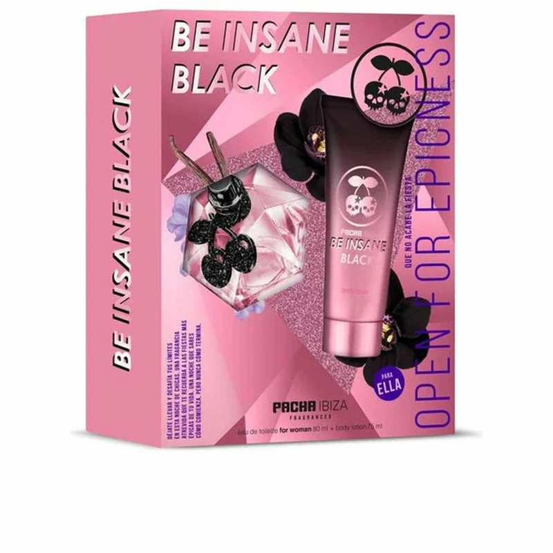 Naisten parfyymisetti Pacha Ibiza Be Insane Black 2 Kappaletta