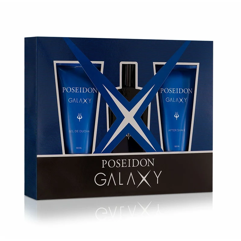 Miesten parfyymisetti Poseidon POSEIDON GALAXY EDT 3 Kappaletta