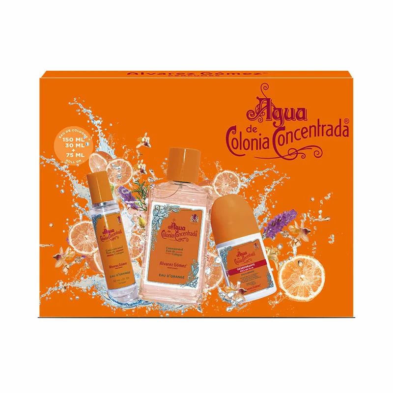 Unisex parfyymisetti Alvarez Gomez AGUA DE COLONIA Agua de Colonia Concentrada Eau d'Orange 3 Kappaletta