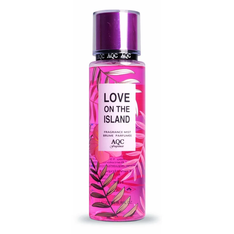 Vartalosuihke AQC Fragrances Love on the island 200 ml