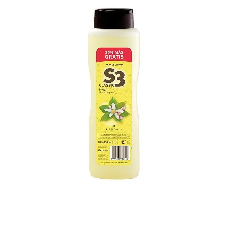 Kölnin vesi S3 Classic Fresh S-3 Classic Fresh EDC 750 ml 600 ml + 150 ml