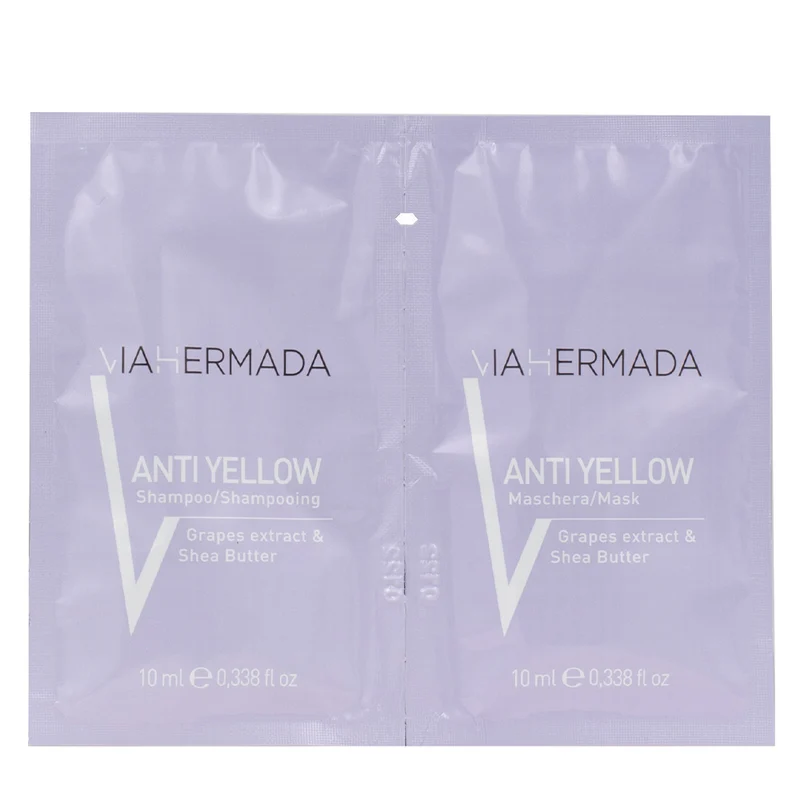 VIAHERMADA Antiyellow shampoo + mask 10+10 ml OMAGGIO