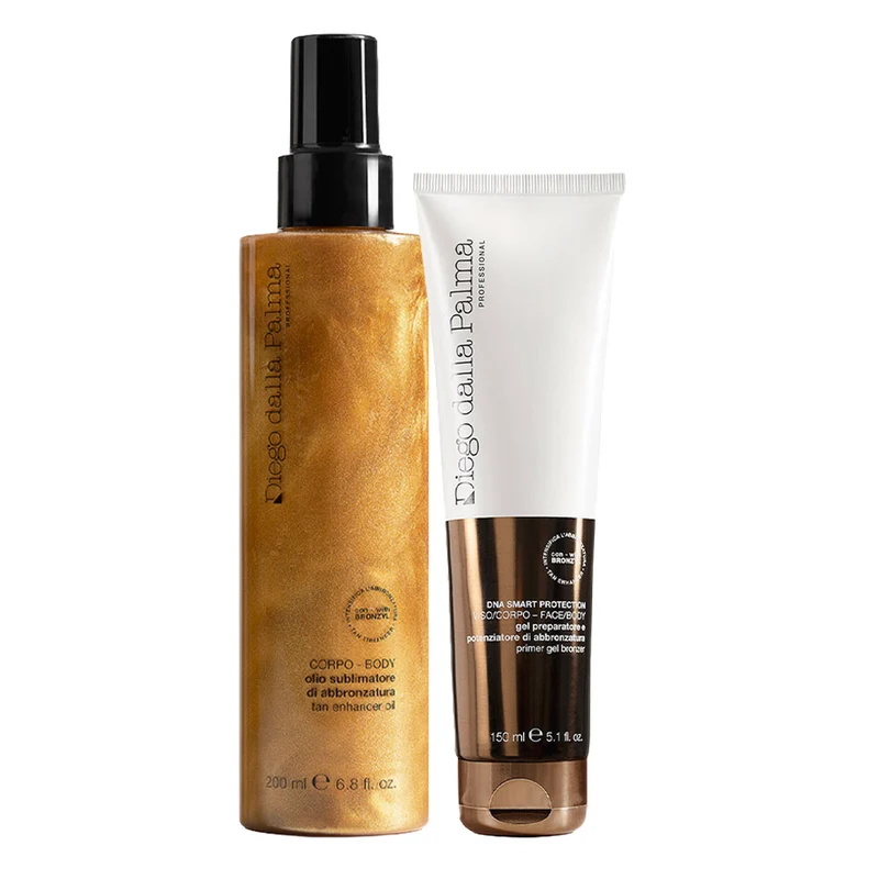 Diego dalla Palma Olio Sublimatore di Abbronzatura Corpo 200ml Gel Preparatore e Potenziatore di Abbronzatura 150ml