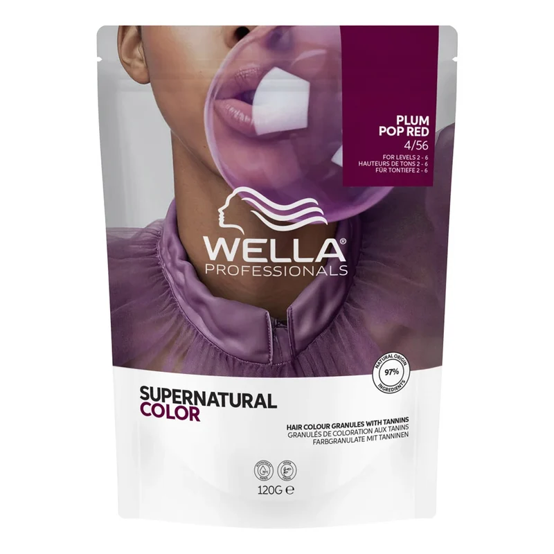 Wella Professionals Supernatural Color Plum Pop Red 4/56 120gr - colore naturale semipermanente