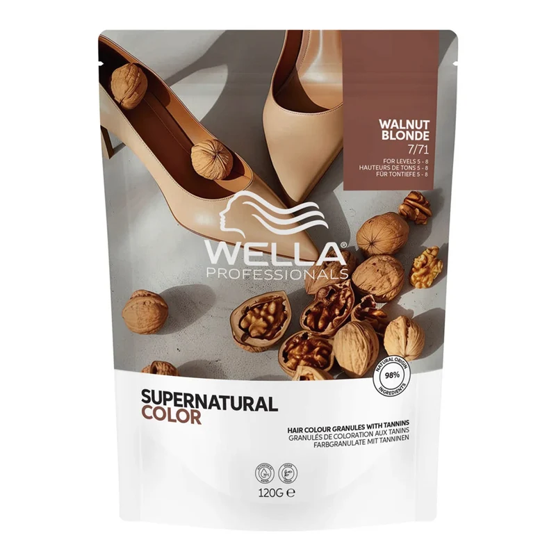 Wella Professionals Supernatural Color Walnut Blonde 7/71 120gr - colore naturale semipermanente