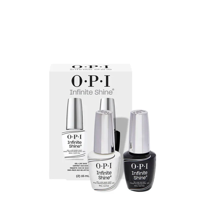 OPI Infinite Shine Coffret Base 15ml + Top Coat 15ml - cofanetto