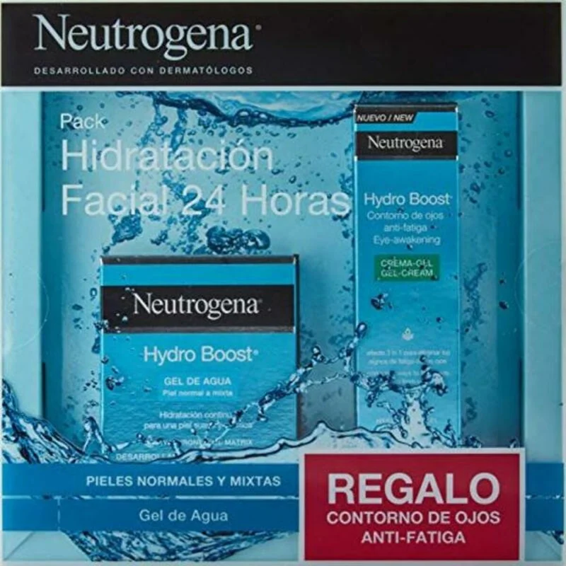 Unisex kosmetiikkasetti Neutrogena Hydro Boost Gel De Agua Facial 15 ml Geeli 2 Kappaletta