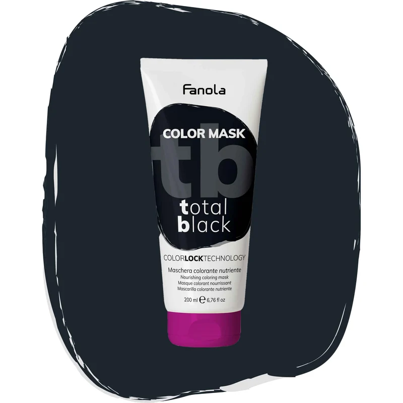 Fanola Maschera Colorata Total Black