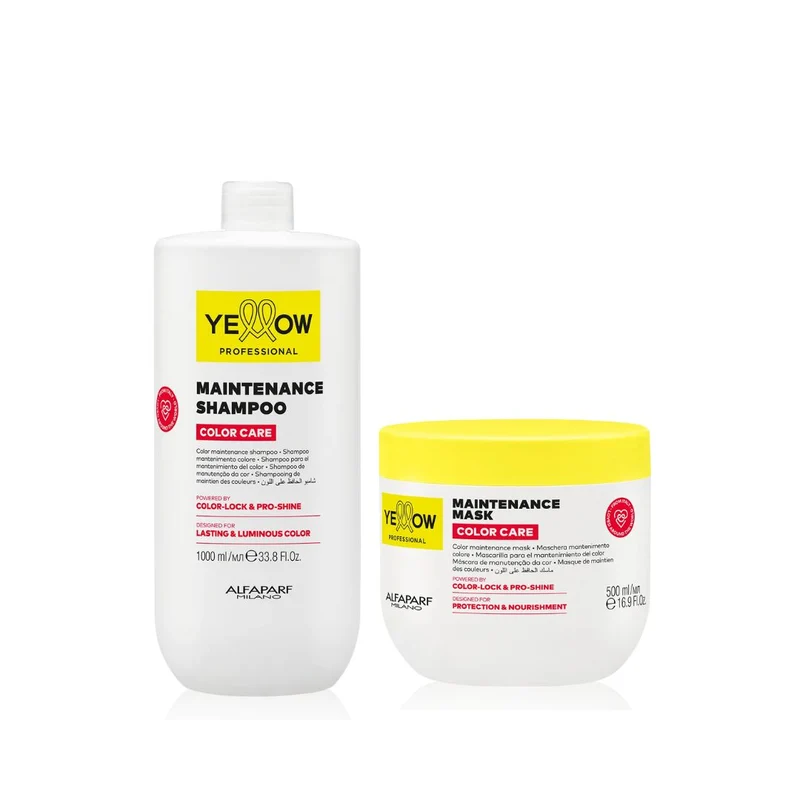 ALFAPARF YELLOW KIT COLOR CARE SHAMPOO 1000ml + MASK 500ml