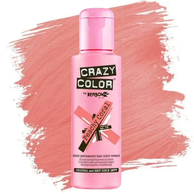 CRAZY COLOR 70 PEACHY CORAL 100ML