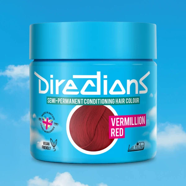 Directions Vermillion Red 100ml - Tinta semipermanente per capelli