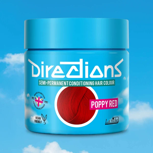 Directions Poppy Red 100ml - Tinta semipermanente per capelli