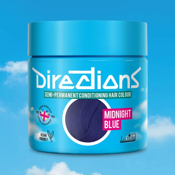 Directions Midnight Blue 100ml - Tinta semipermanente per capelli