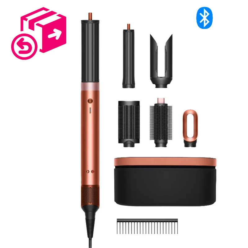 Hair Gallery Resi Come Nuovi Dyson Airwrap Co-Anda 2x Amber Silk - imballaggio esterno e cofanetto danneggiati