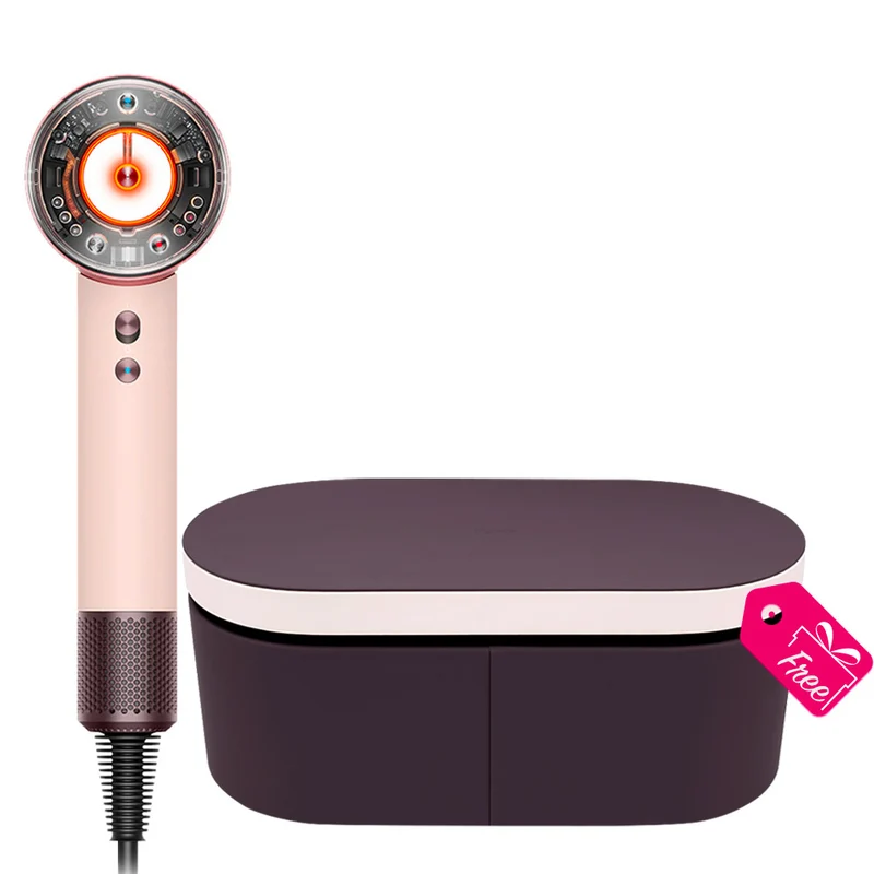 Dyson Supersonic Nural Straight + Wavy Phon Rosa Cipria / Oro Rosa + Cofanetto OMAGGIO
