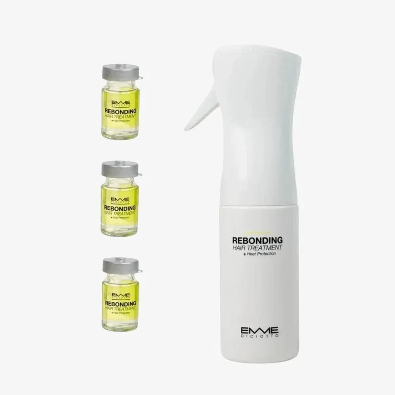 Rebonding Hair Treatment + Heat Protection Emmediciotto 3 fiale capelli danneggiati