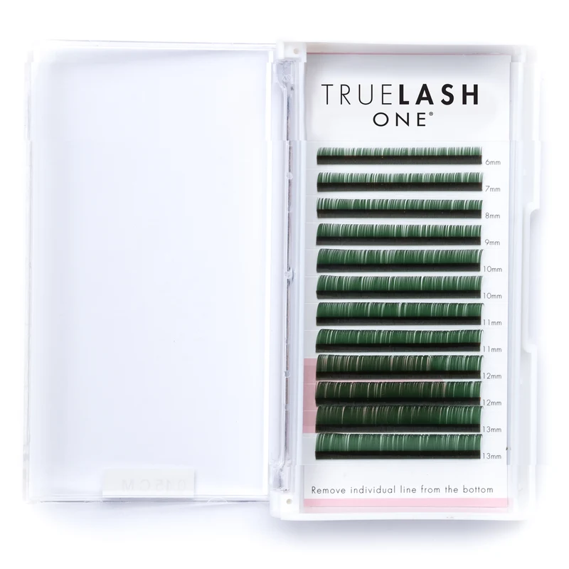 True Lash Ciglia One to One mixed verde C 0,15 mm 6 - 13