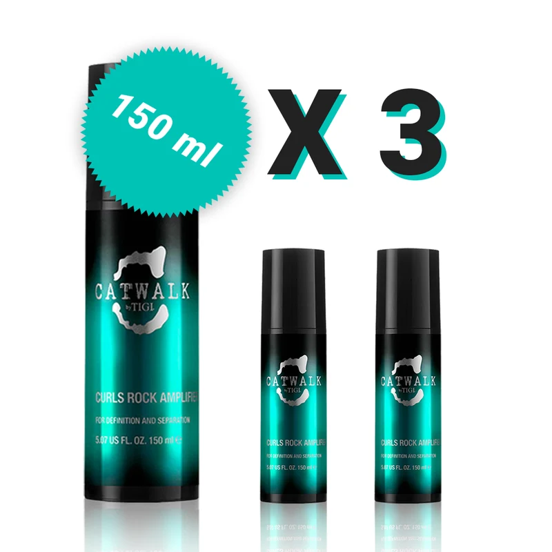 TIGI CATWALK CURLS ROCK AMPLIFIER - 3 PEZZI 150ML
