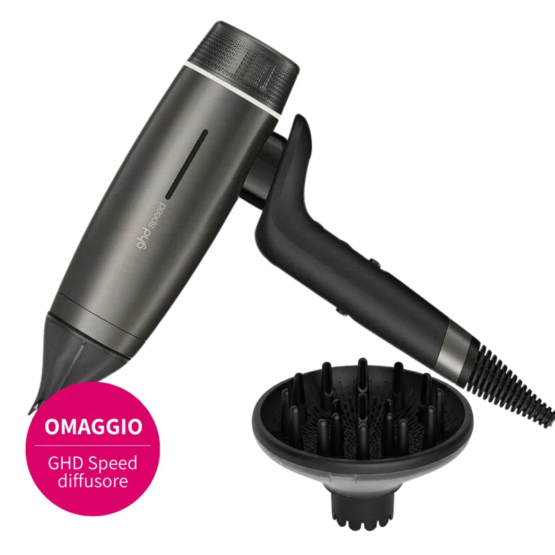 Ghd Speed Ionic Titanium Black con omaggio diffusore Ghd