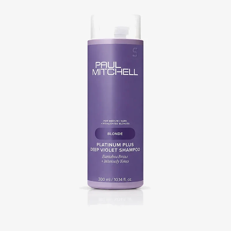 Paul Mitchell Platinum Plus Deep Violet Shampoo Capelli Biondi Antigiallo 300ml