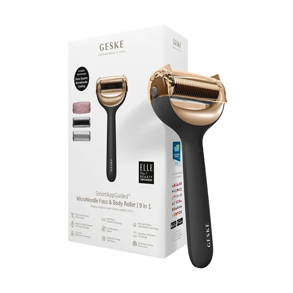 Geske Microneedle Face & Body Roller 9 in 1 - Roller con micro aghi