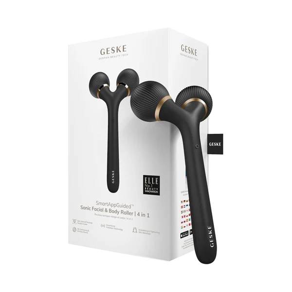 Geske Sonic Facial & Body Roller 4 in 1 - Massaggiatore sonico viso corpo
