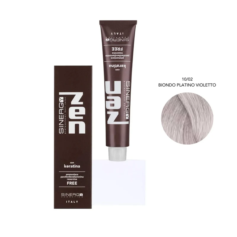 Zen Color Keratin 10.02 Biondo Platino Violetta Free Ammoniaca 100ml