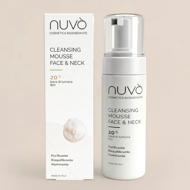 Cleansing Mousse - Detergente viso bava di Lumaca 20% e acido salicilico 150ml