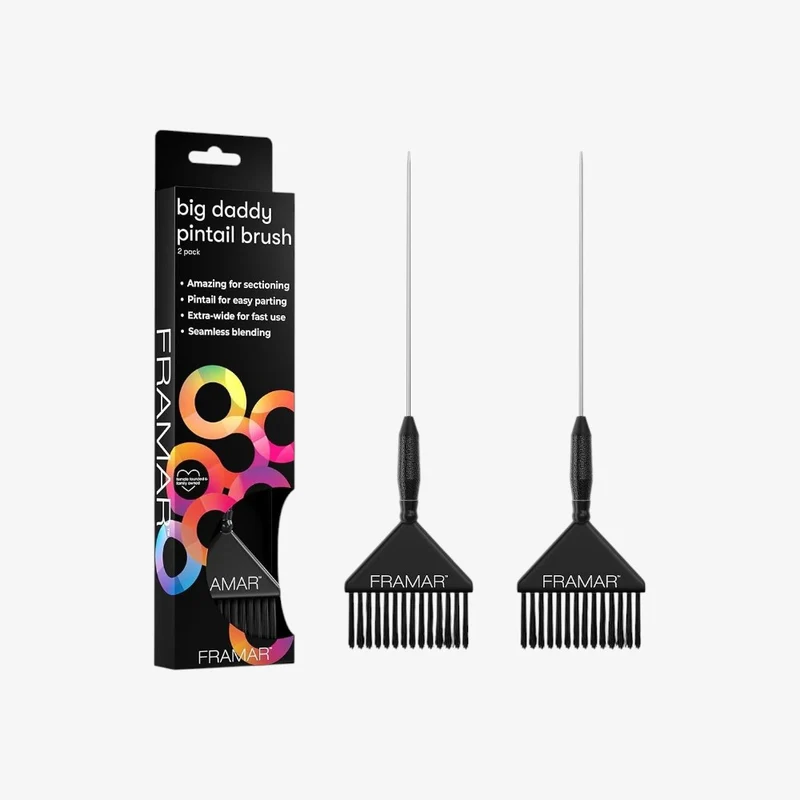 Framar Big Daddy Pin Tail Brush Set 2 Pennelli Nero