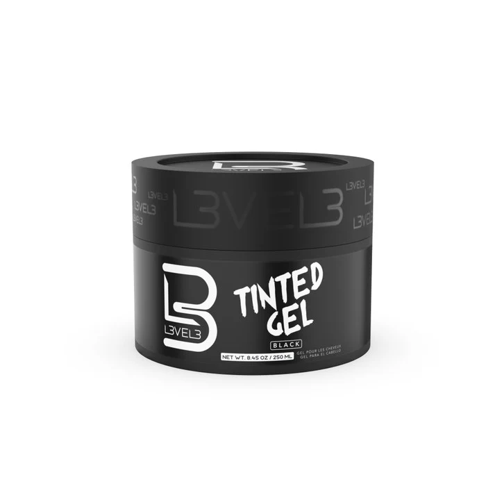 Level 3 Tinted Hair Gel 250ml - Gel Capelli Nero