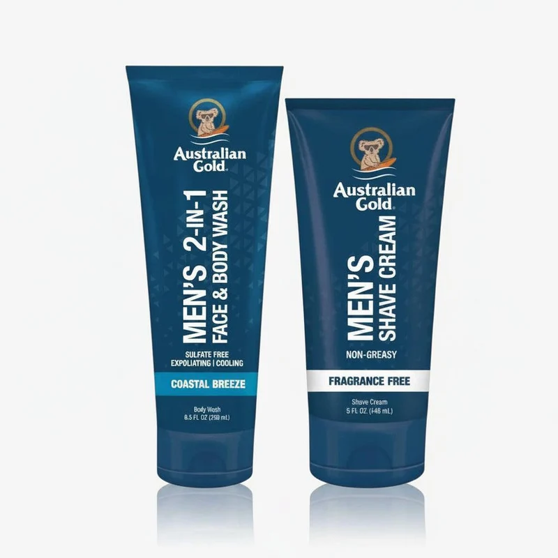Australian Gold Papà Grooming Kit – Face & Body Wash e Shave Cream