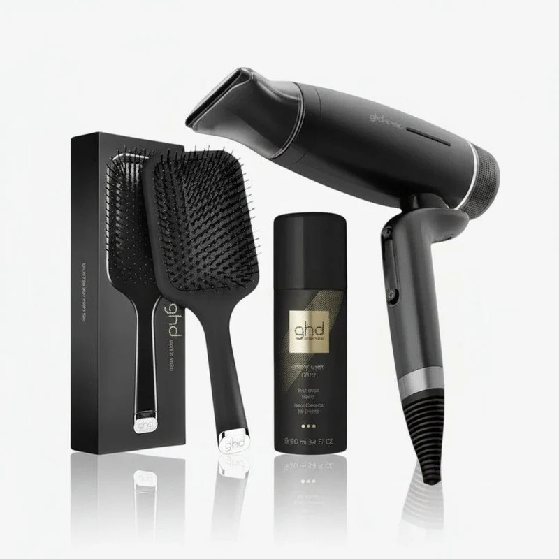 GHD Speed Blowdry Kit – Asciugacapelli Professionale, Paddle Brush e Spray Lucentezza