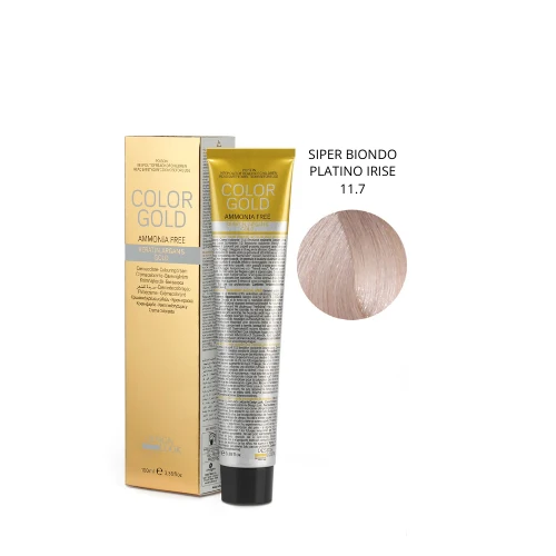 Design Look Color Gold Keratin 11.7 Free Ammoniaca 100ml - Siper Biondo Platino Irise
