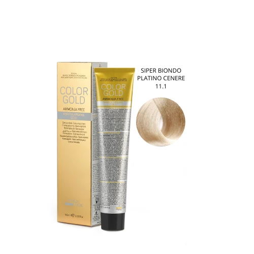 Design Look Color Gold Keratin 11.1 Free Ammoniaca 100ml - Siper Biondo Platino Cenere