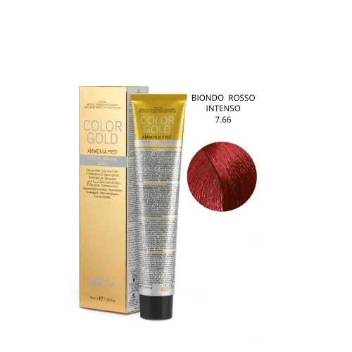 Design Look Color Gold Keratin 7.66 Free Ammoniaca 100ml - Biondo Rosso Intenso