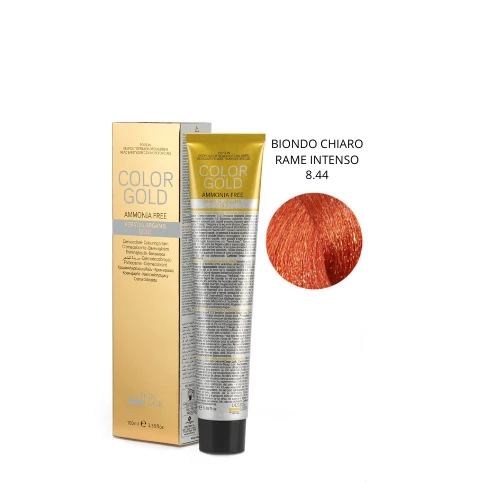 Design Look Color Gold Keratin 8.44 Free Ammoniaca 100ml - Biondo Chiaro Rame Intenso