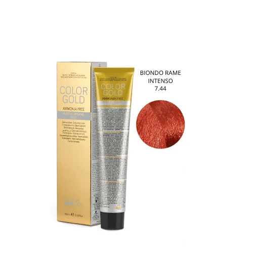 Design Look Color Gold Keratin 7.44 Free Ammoniaca 100ml - Biondo Rame Intenso