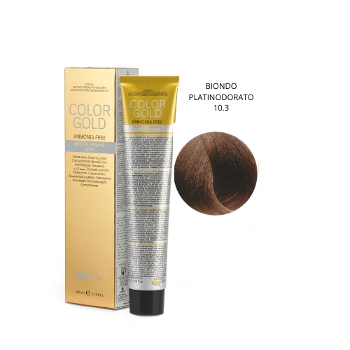 Design Look Color Gold Keratin 6.34 Free Ammoniaca 100ml - Biondo Platindorato
