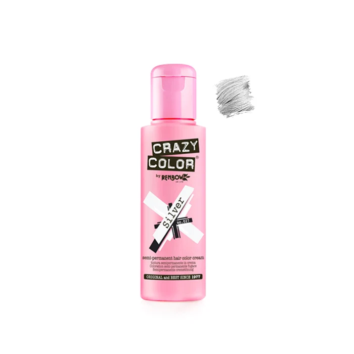 Crazy Color Silver 100 ml - Crema Colorante Argento