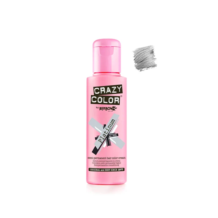 Crazy Color Platinum 100ml - Crema Colorante Platino