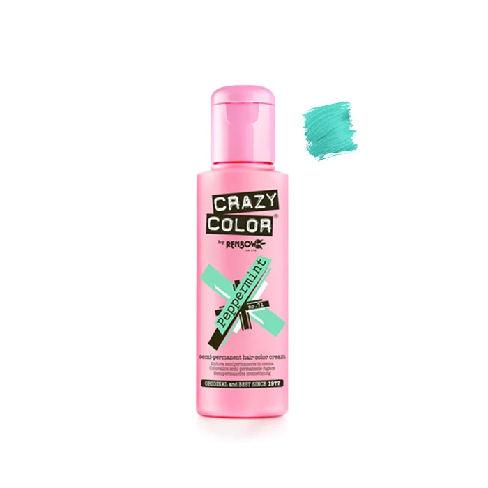 Crazy Color Peppermint 100 ml - Crema Colorante Menta Piperita