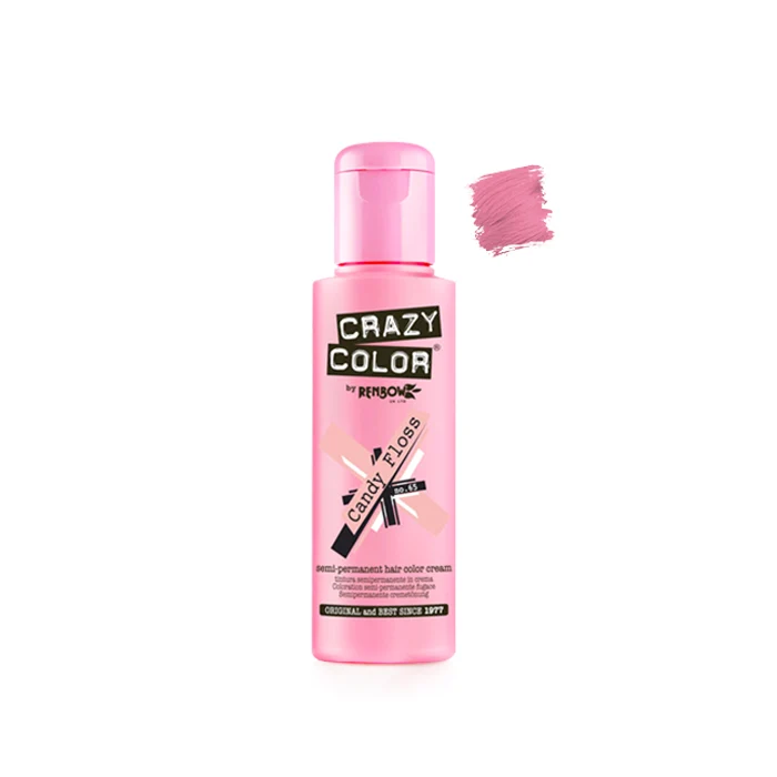 Crazy Color Candy Floss 100ml - Crema Colorante Rosa Intenso