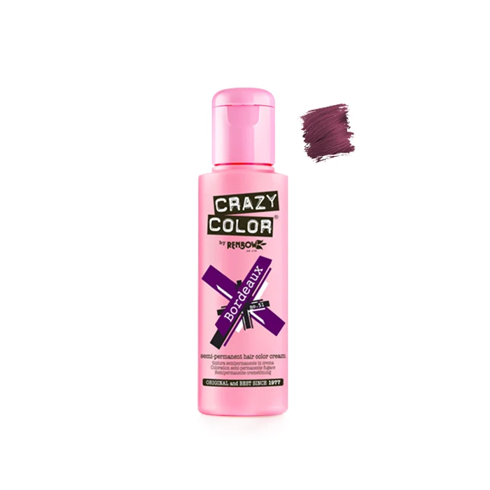 Crazy Color Bordeaux 100ml - Crema Colorante Bordeaux