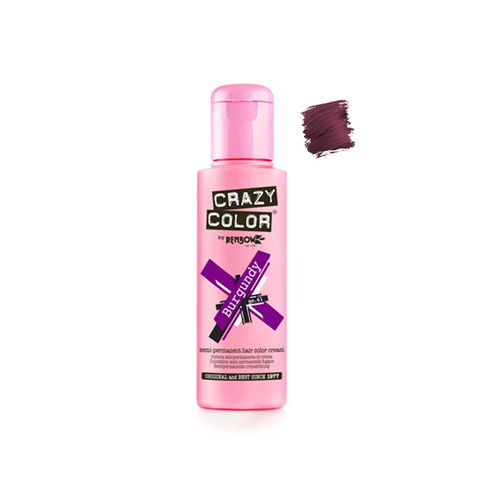 Crazy Color Burgundy 100ml - Crema Colorante Borgogna