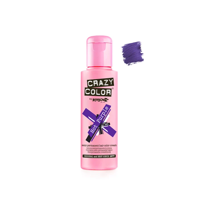 Crazy Color Hot Purple 100ml - Crema Colorante Viola Scuro