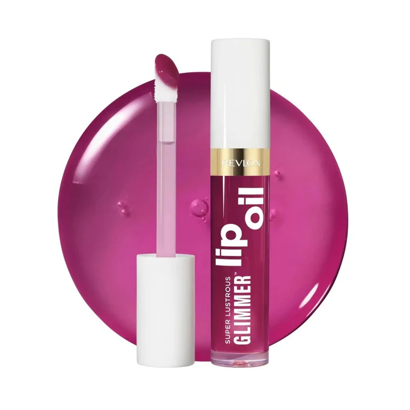 REVLON SUPER LUSTROUS GLIMMER LIP OIL PLUM POP
