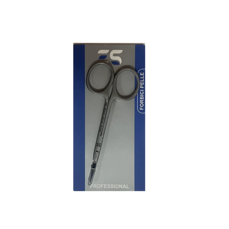 FORBICINA PELLE CURVA INOX ES457