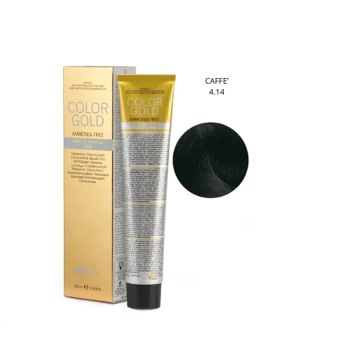 Design Look Color Gold Keratin 4.14 Free Ammoniaca 100ml - Caffé