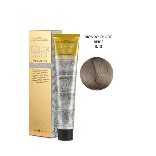 Design Look Color Gold Keratin 8.13 Free Ammoniaca 100ml - Biondo Chiaro Beige